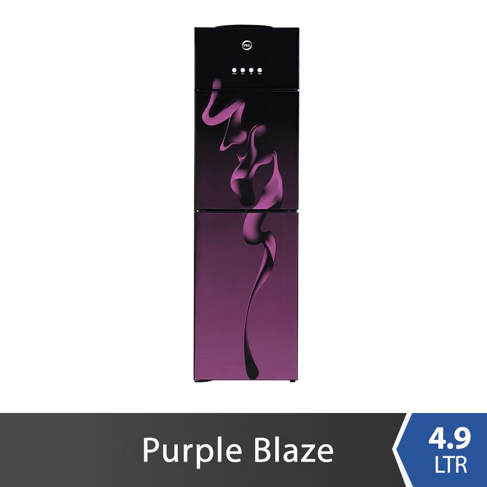 PEL 115 Curved Glassdoor Purple Blaze Water Dispenser
